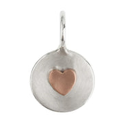 HEATHER B. MOORE Silver Round I Love You Round Charm